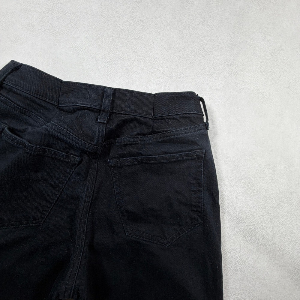 Abercrombie & Fitch High Rise 90s Relaxed Jeans Black Size 26 Long Straight Leg - Picture 9 of 10
